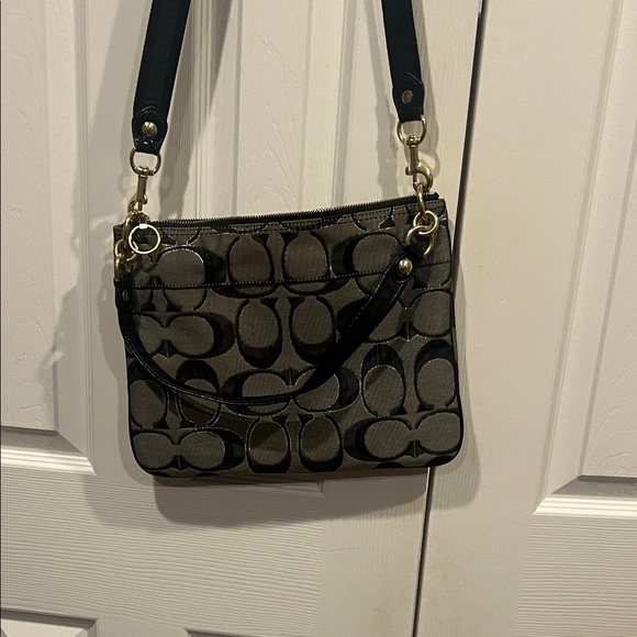 Coach Brown Signature Shoulder Bag - Picture 7 of 13